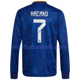 Maillot de Foot Real Madrid Eden Hazard 7 Extérieur 2021-22 Manches Longues